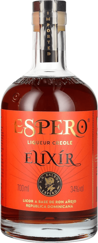 29,95 € Бесплатная доставка | Ром Espero Elixir Creole Доминиканская Респблика бутылка 70 cl