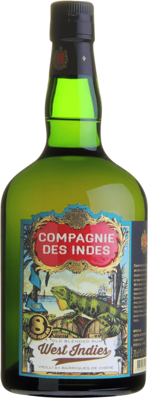 58,95 € Spedizione Gratuita | Rum Compagnie des Indes West Indies Blended Venezuela 8 Anni Bottiglia 70 cl