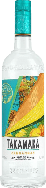 36,95 € Envio grátis | Rum Frere's Takamaka Zannannan Piña Seychelles Garrafa 70 cl