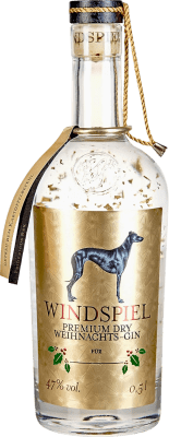 109,95 € Envío gratis | Ginebra Gin Windspiel Weihnachts Alemania Botella Medium 50 cl
