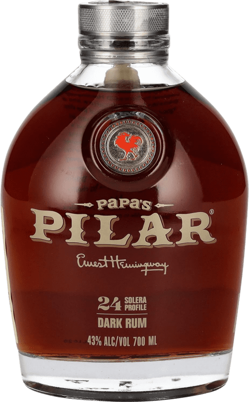 84,95 € 免费送货 | 朗姆酒 Papa's Pilar Solera Profile Dark 美国 24 岁 瓶子 70 cl