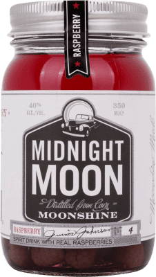 18,95 € 送料無料 | リキュール Midnight Moon Moonshine Raspberry アメリカ 3分の1リットルのボトル 35 cl