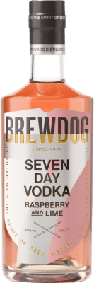 48,95 € Spedizione Gratuita | Vodka BrewDog Seven Day Raspberry and Lime Regno Unito Bottiglia 70 cl