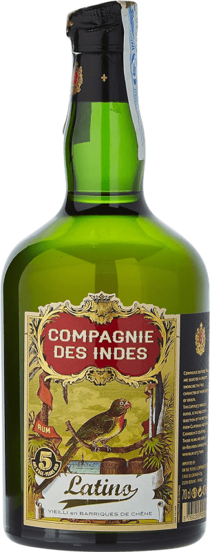 45,95 € Бесплатная доставка | Ром Compagnie des Indes Latino Венесуэла 5 Лет бутылка 70 cl