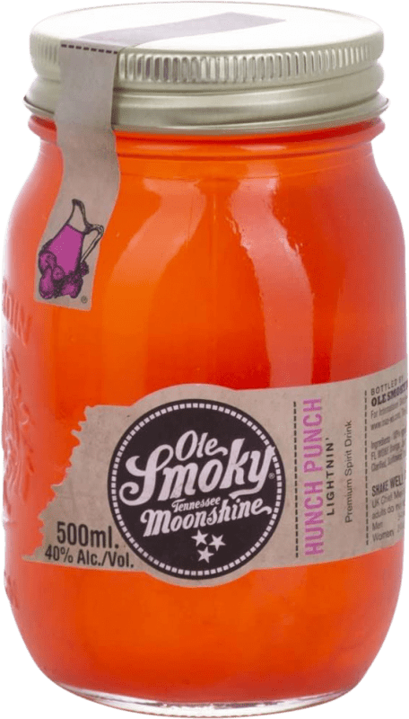 33,95 € Spedizione Gratuita | Whisky Blended Ole Smoky Hunch Punch Moonshine Tennessee stati Uniti Vasetto Medium 50 cl