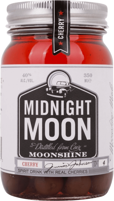 26,95 € Kostenloser Versand | Liköre Midnight Moon Moonshine Cherry Vereinigte Staaten Drittel-Liter-Flasche 35 cl