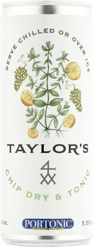 28,95 € Envío gratis | Ginebra Gin Taylor's Chip Tonic Dry — Seco Portugal Botella Especial 3 L