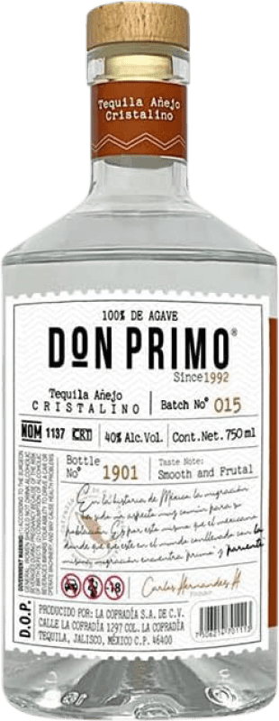 129,95 € 送料無料 | テキーラ La Cofradía Don Primo Añejo Cristalino メキシコ ボトル 70 cl