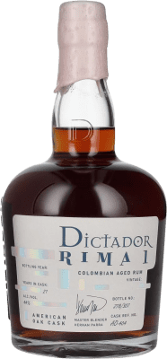 143,95 € Бесплатная доставка | Ром Dictador Rima 1 American Oak Cask Колумбия 21 Лет бутылка 70 cl