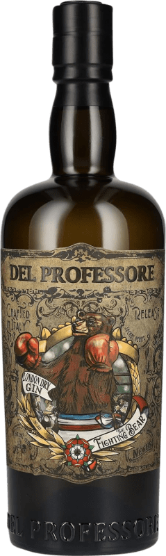 73,95 € Envio grátis | Gin Quaglia del Professore The Fighting Bear Itália Garrafa 70 cl