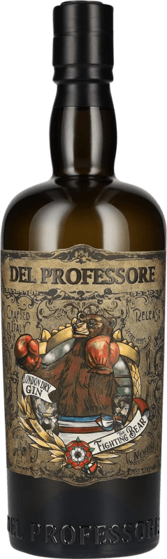 46,95 € 免费送货 | 金酒 Gin Quaglia Gin del Professore The Fighting Bear 意大利 70 cl