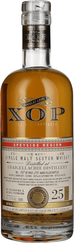 871,95 € Spedizione Gratuita | Whisky Single Malt Douglas Laing's At Craigellachie Sherry Cask Finish — Affinato in Botte XO Extra Old — Extra Vecchio Regno Unito 25 Anni 70 cl