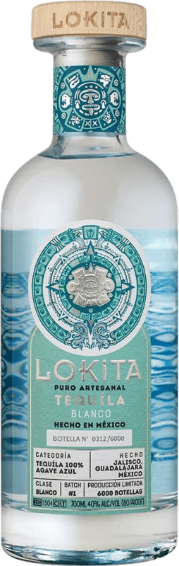 99,95 € Envoi gratuit | Tequila Lokita Artesanal Blanco Mexique Bouteille 70 cl