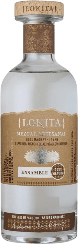 131,95 € Бесплатная доставка | Mezcal Lokita Artesanal Ensamble Мексика бутылка 70 cl