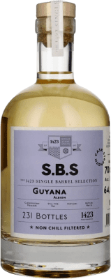 116,95 € Free Shipping | Rum 1423 World Class Spirits S.B.S Guyana Single Barrel, Selection Trinidad and Tobago 70 cl