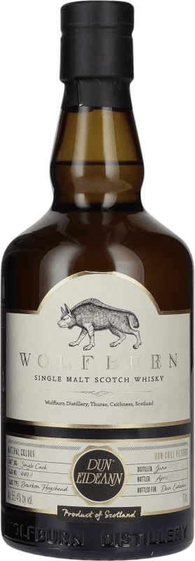 101,95 € Spedizione Gratuita | Whisky Single Malt Wolfburn Dun Eideann Single Cask Botte Singolo Regno Unito Bottiglia 70 cl