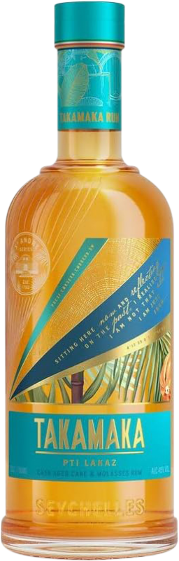 83,95 € Kostenloser Versand | Rum Frere's Takamaka Pti Lakaz Cask Aged Cane & Molasses Seychellen Flasche 70 cl