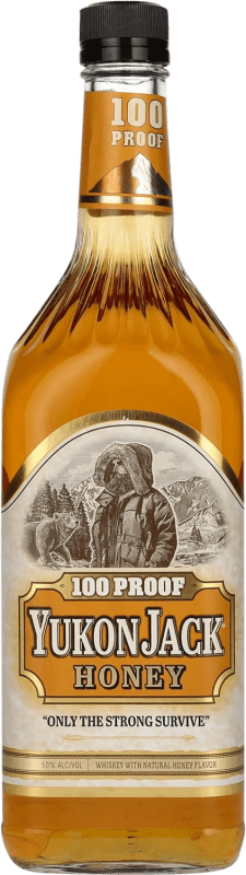 76,95 € Envoi gratuit | Blended Whisky Yukon Jack 100 Proof Honey Canada Bouteille 1 L