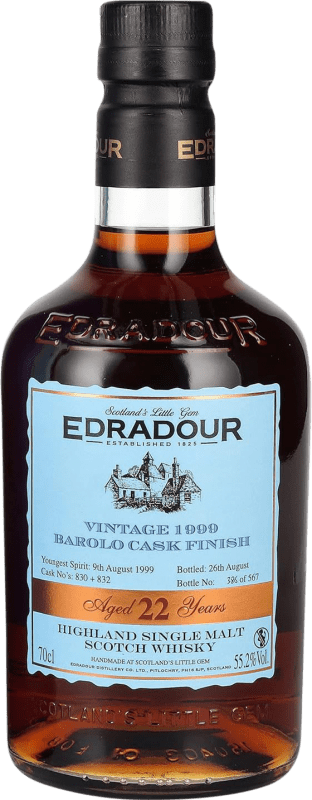 532,95 € Envoi gratuit | Single Malt Whisky Edradour Barolo Cask Finish Royaume-Uni 22 Ans Bouteille 70 cl