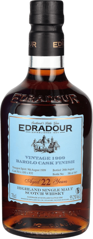 396,95 € Free Shipping | Single Malt Whisky Edradour Barolo Cask Finish United Kingdom 22 Years Bottle 70 cl