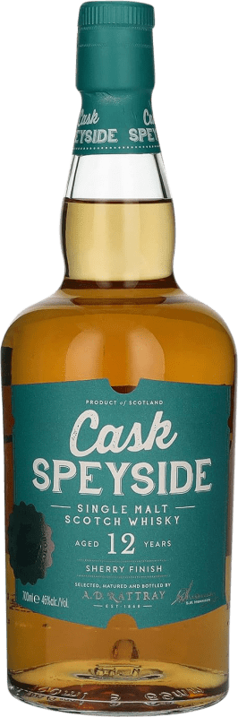 61,95 € Envío gratis | Whisky Single Malt AD Rattray. Sherry Cask Finish — Acabado en Barrica Speyside Reino Unido 12 Años Botella 70 cl