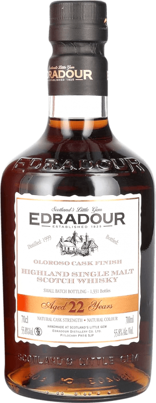 735,95 € Бесплатная доставка | Виски смешанные Edradour Oloroso Cask Finish Объединенное Королевство 22 Лет бутылка 70 cl