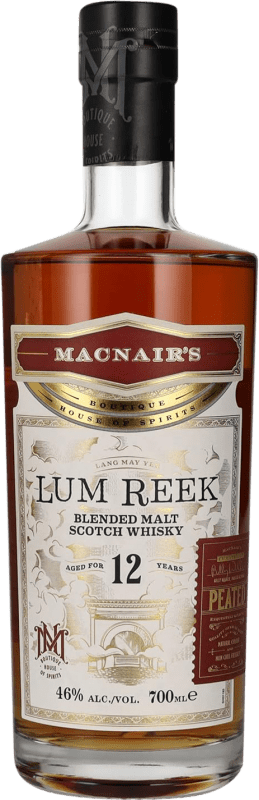 126,95 € Envío gratis | Whisky Blended MacNair's Lum Reek Peated Reino Unido 12 Años Botella 70 cl