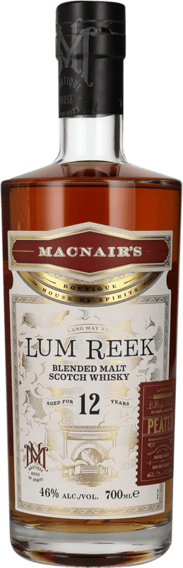 81,95 € Envio grátis | Whisky Blended MacNair's Lum Reek Peated Reino Unido 12 Anos Garrafa 70 cl