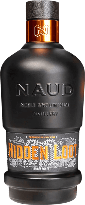 43,95 € 送料無料 | ラム Naud Hidden Loot Dark Spiced 予約 パナマ ボトル 70 cl