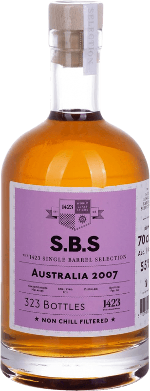 153,95 € Envío gratis | Ron 1423 World Class Spirits S.B.S Australia Single Barrel Selection Trinidad y Tobago Botella 70 cl