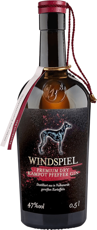 105,95 € Spedizione Gratuita | Genever Gin Windspiel Kampot Nº 004 Batch Germania Bottiglia Medium 50 cl Pfefferminze — Menta Piperita