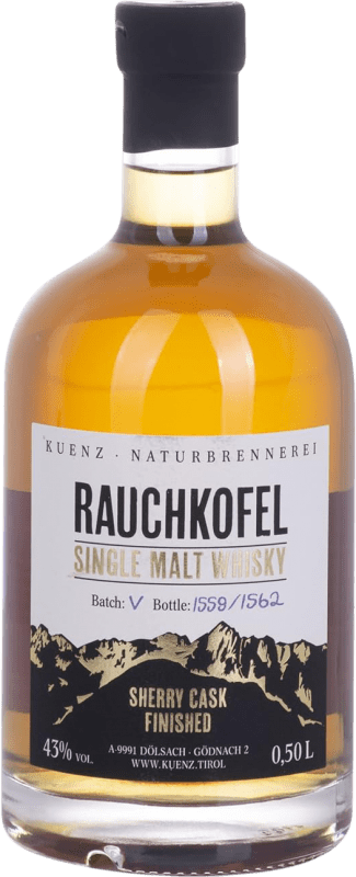 103,95 € Free Shipping | Single Malt Whisky Rauchkofel Sherry Cask Finish Austria Medium Bottle 50 cl