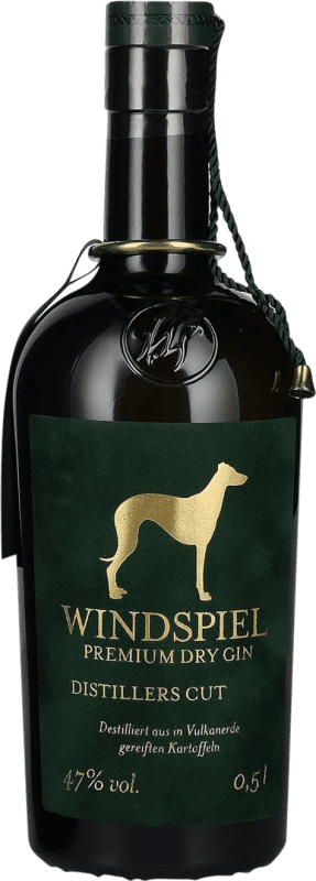82,95 € Kostenloser Versand | Genever Gin Windspiel Distillerts Cut Deutschland Medium-Flasche 50 cl