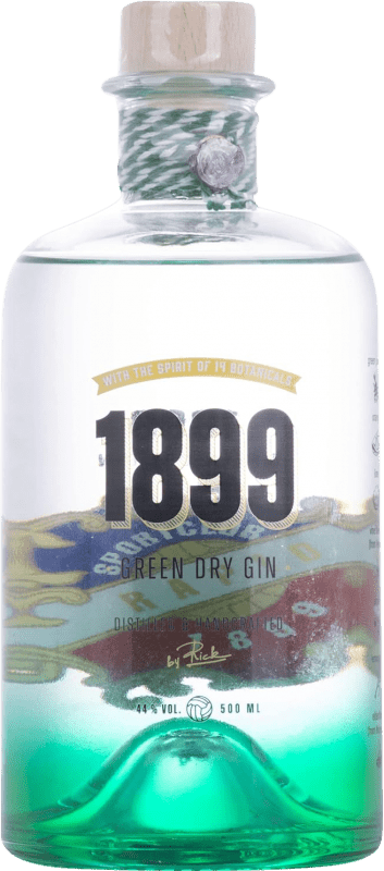 74,95 € Бесплатная доставка | Джин Rick Gin 1899 Rapid Green Австрия бутылка Medium 50 cl