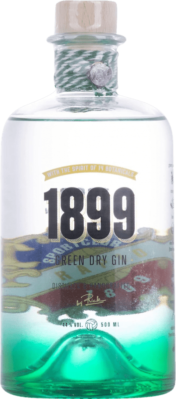 51,95 € Free Shipping | Genever Gin Rick 1899 Rapid Green Edition Austria Medium Bottle 50 cl