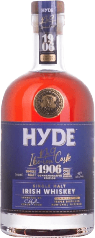 51,95 € 免费送货 | 单一麦芽威士忌 Hyde Nº9 Iberian 1906 Commemorative Cask — 橡木桶, 限量版 爱尔兰 70 cl