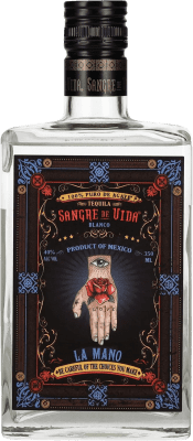 48,95 € Spedizione Gratuita | Tequila Sangre de Vida Loteria La Mano Blanco Messico Bottiglia Terzo 35 cl