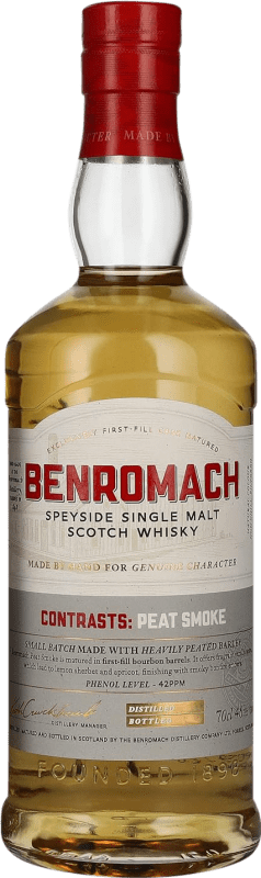 112,95 € Envoi gratuit | Single Malt Whisky Benromach Peat Smoke Speyside Royaume-Uni Bouteille 70 cl