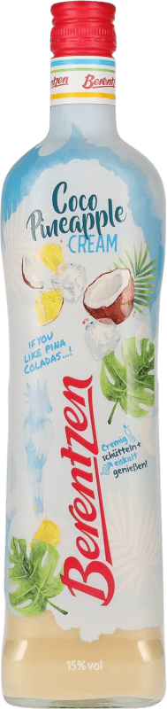 22,95 € Envio grátis | Licor Creme Berentzen Coco Pineapple Alemanha Garrafa 70 cl