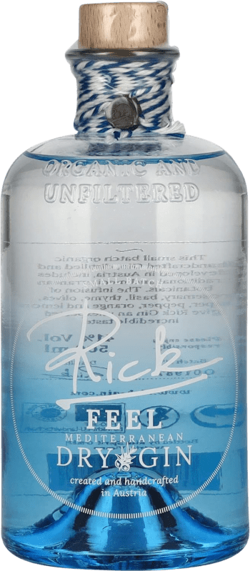 74,95 € Envío gratis | Ginebra Gin Rick Feel Mediterranean — Mediterránea Austria Botella Medium 50 cl