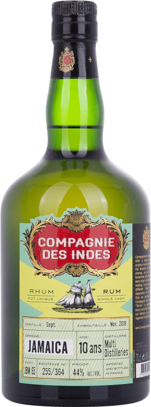 88,95 € Envio grátis | Rum Compagnie des Indes Jamaica Jamaica 10 Anos Garrafa 70 cl