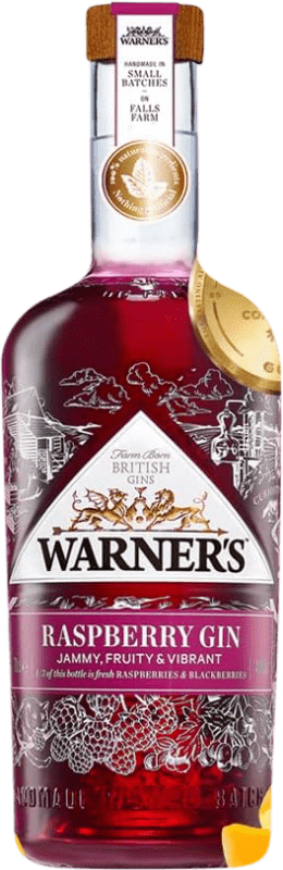 42,95 € Free Shipping | Gin Falls Farm Warner's Raspberry United Kingdom Bottle 70 cl