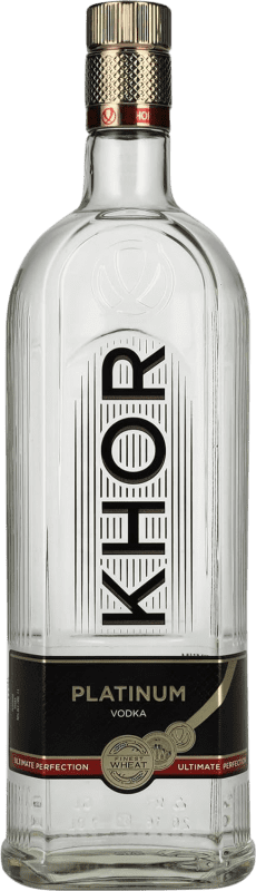 24,95 € Spedizione Gratuita | Vodka Khortytsa Khor Platinum Ucraina Bottiglia 1 L