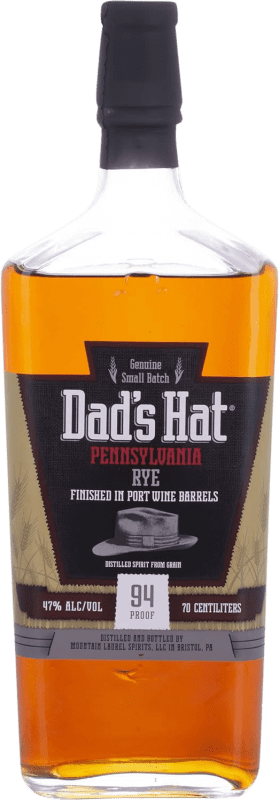 59,95 € 免费送货 | 调和威士忌 Dad's Hat Port Cask Finish — 橡木桶陈酿收尾, Rye — 黑麦威士忌 美国 70 cl