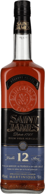 133,95 € 免费送货 | 朗姆酒 Plantations Saint James Vieux Agricole 马提尼克 12 岁 瓶子 70 cl