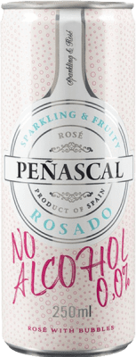 73,95 € Free Shipping | 24 units box Red Wine Peñascal Spain Tempranillo, Syrah — Shiraz, Bobal Can 25 cl 0.0 Zero Zero Alcohol-Free