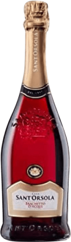 9,95 € Free Shipping | White sparkling Sant'Orsola Sweet D.O.C.G. Brachetto d'Acqui Piemonte Italy Glera Bottle 75 cl