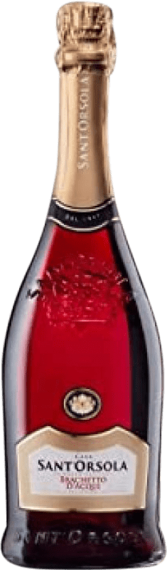 9,95 € Spedizione Gratuita | Spumante Rosato Sant'Orsola Dulce — Dolce D.O.C.G. Brachetto d'Acqui Piemonte Italia Glera 75 cl