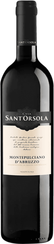 8,95 € Бесплатная доставка | Красное вино Sant'Orsola D.O.C. Montepulciano d'Abruzzo Тоскана Италия Montepulciano бутылка 75 cl