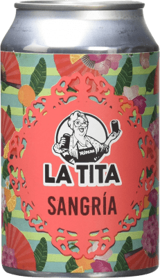 29,95 € Free Shipping | 24 units box Sangaree La Tita Rivera Spain One-Third Bottle 33 cl